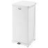 Rubbermaid Commercial Products 49L White Pedal Galvanised Steel Waste Bin