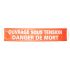 Banner Pericolo di morte "Ouvrage Sous Tension - Danger de Mort", in Francese