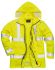 RS PRO 交通反光夹克, 防水, 黄色, 聚酯外层是 男款, PET内衬