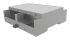 Caja para carril DIN Italtronic serie 6M XTS Compact, de ABS de color Gris, 90 x 32.2mm