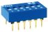 KNITTER-SWITCH PCB-Montage DIP-Schalter Flach 4-stellig 4-poliger Wechsler, Kontakte vergoldet 100 mA (nicht