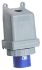 Amphenol Industrial, Tough & Safe IP67 Blue Panel Mount 2P + E Industrial Power Plug, Rated At 64A, 230 V