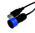 Conector USB Bulgin PXP4040/B/3M00, Macho a Macho, Recto, Montaje de Cable, Versión 2.0, 30,0 V, 42,0 V, 1.0A,