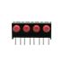 Dialight LED Anzeige PCB-Montage Rot 4 x LEDs THT Rechtwinklig 8-Pins 50° 2,2 V