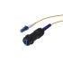 Cable de fibra óptica Bulgin OS1 serie 4000, con A: LC, con B: LC, long. 10m, funda libre de halógenos y bajo nivel de