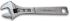 Ega-Master Schraubenschlüssel Rollgabelschlüssel, Metall Griff, Backenweite 24mm, / Länge 200 mm