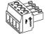 Molex 39500 Steckbarer Klemmenblock Steckverbinder 3-Kontakte 3.5mm-Raster Horizontal