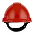 3M Peltor Uvicator G3000 Red Safety Helmet , Ventilated