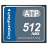 Tarjeta de Memoria Flash ATP CompactFlash, 512 MB Sí L800Pi SLC -40 → +85°C