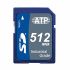 ATP 工业级SD卡, Industrial Grade系列, 512 MB, SD卡, UHS