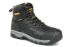DeWALT 防水防滑防静电安全靴, 不锈钢包头, 黑色，灰色, 欧码43, 中国码28, 男款, BULLDOZER BLACK 9