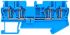 Bloc de jonction rail DIN Siemens 8WH2004, 1.5mm², Cage à ressort, Bleu