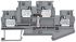 Siemens ALPHA Series Grey DIN Rail Terminal Block, 6.2mm², Double-Level, Plug In Termination