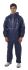 Alpha Solway Unisex Wiederverwendbar  Overall Art Jacke, Größe L Marineblau, Chemikalienbeständig