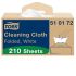 Tork White Non Woven Fabric Cloths for Multipurpose Cleaning, Box of 210, 41.5 x 35.5cm, Single Use