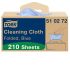 Tork Blue Non Woven Fabric Cloths for Multipurpose Cleaning, Box of 210, 41.5 x 35.5cm, Single Use