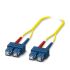 Phoenix Contact SC to SC OS2 Single Mode Fibre Optic Cable, 1m