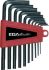 Ega-Master 10 piece L Shape Metric Hex Key Set, 1.5 mm, 2.5 mm, 2 mm, 3 mm, 4 mm, 5.5 mm, 5 mm, 6 mm, 8 mm, 10 mm