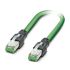 Phoenix Contact Cat5 Straight Male RJ45 to Straight RJ45 Ethernet Cable, Shielded, Green, 300mm