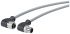 Siemens Right Angle Male M12 to Right Angle Female M12 Sensor Actuator Cable, 300mm