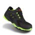 Uvex RUN-R 200 Unisex Black, Green  Toe Capped Safety Trainers, UK 7, EU 41