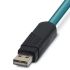 Phoenix Contact Cable, Male USB A to Unterminated Cable, 1m