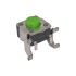 IP67 Black Standard Tact Switch, SPST 50mA 1.9mm Surface Mount