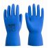 Unigloves 645* Blue Latex Chemical Resistant Work Gloves, Size 10, XL