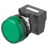 Indikátor, řada: M22N 22mm barva Zelená, typ žárovky: LED Šroubová svorka, 24V dc Omron
