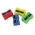 Whitecroft Essentials 蓝色，绿色，红色，黄色 通用 铅笔刨, 8mm笔孔, 37661