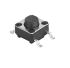IP40 Black Button Tact Switch, SPST 0.05VA 9.5mm Surface Mount