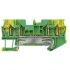 Siemens 8WH Series Green, Yellow Din Rail Terminal, 1.5mm², 1-Level, Spring Termination, CSA