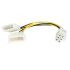 StarTech.com 4 Way Male LP4 to 6 Way Female PCIe Wire to Board Cable, 152.4mm