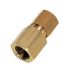 Legris Brass Pipe Fitting, Straight Push Fit Compression Olive, Female BSPP 1/8in BSPP 1/8in 6mm