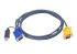 Aten KVM-Kabel, VGA / Stecker, USBA / Stecker, Blau