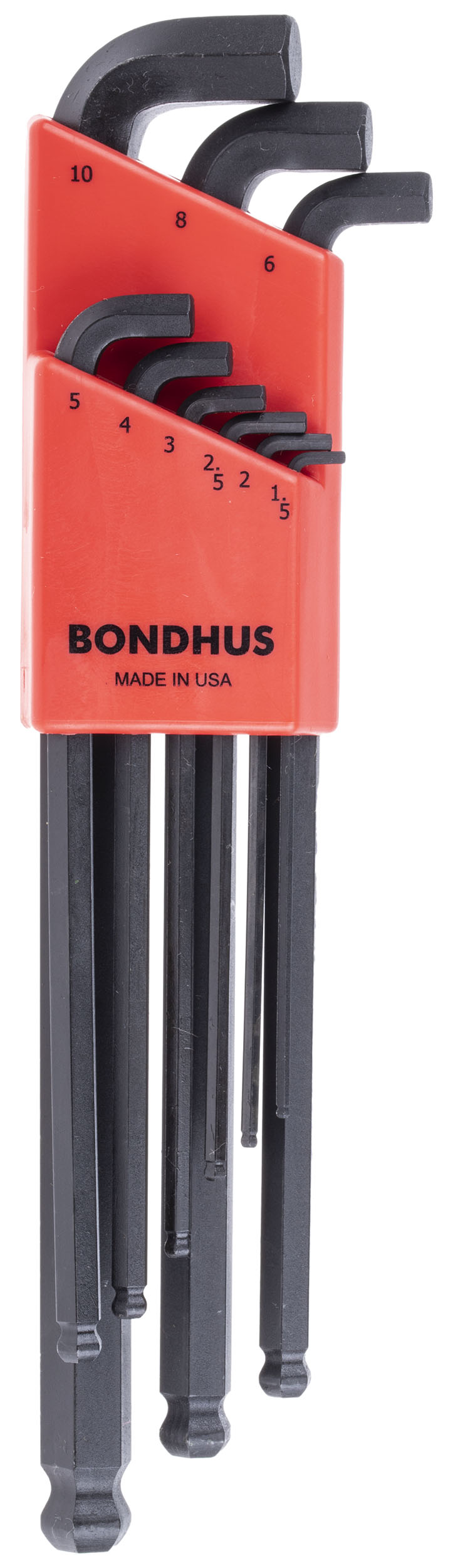 SBLX9MM Bondhus 9 piece L Shape Metric Hex Key Set 1.5 10mm RS