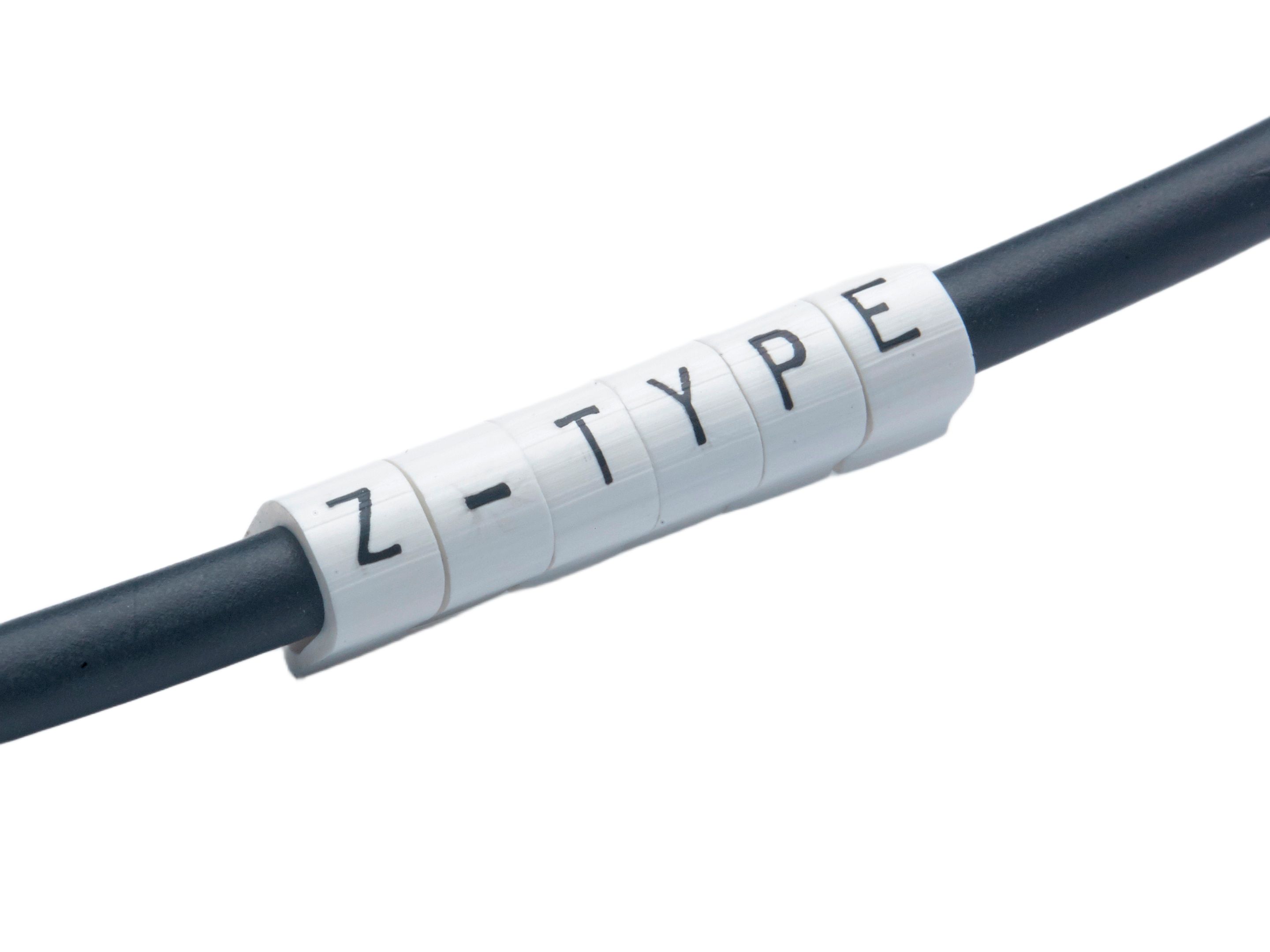 「ｔｅ」ページ TE Connectivity ケーブルマーカー Z-Type, 白 プッシュオン, 4.7 mm