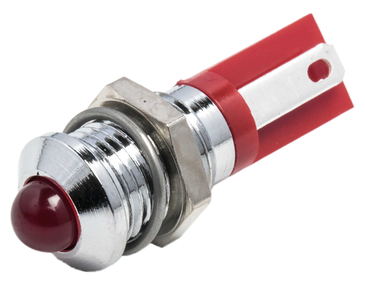 RS PRO パイロットランプ, 2V dc, 赤, 実装ホールサイズ:8mm | RS