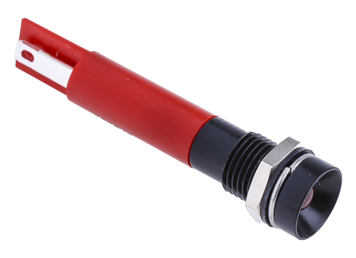 RS PRO パイロットランプ, 12V, 赤, 実装ホールサイズ:8mm | RS
