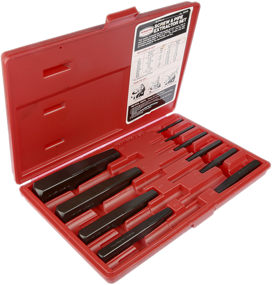 a Y.、合計10点セット 9500B | Stanley Proto ねじ抜き工具セット 10個 炭素鋼 | RS