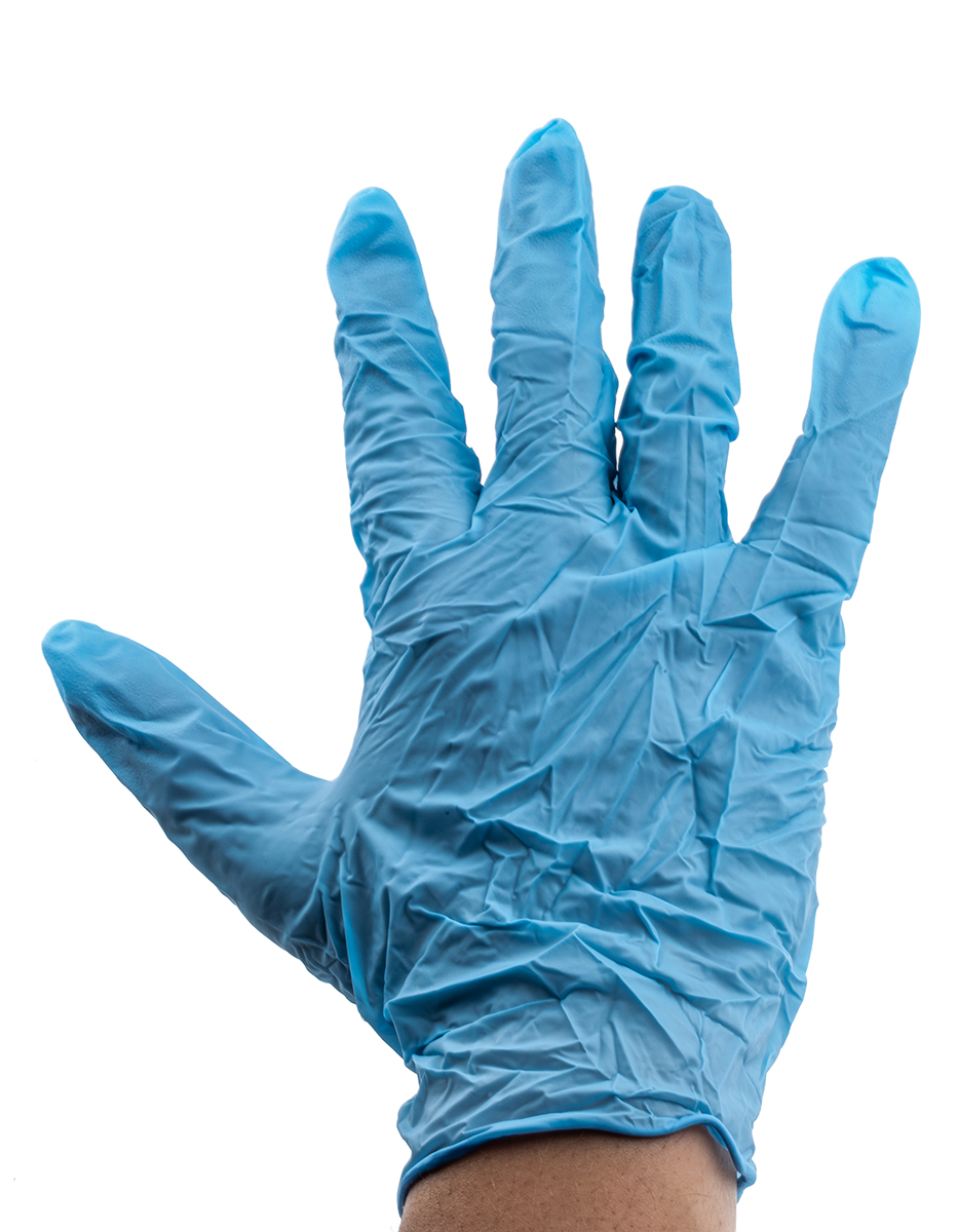 Ansell TouchNTuff 92 670 Blue Powder Free Nitrile Disposable Gloves Size 9.5 10 XL 100 per Pack