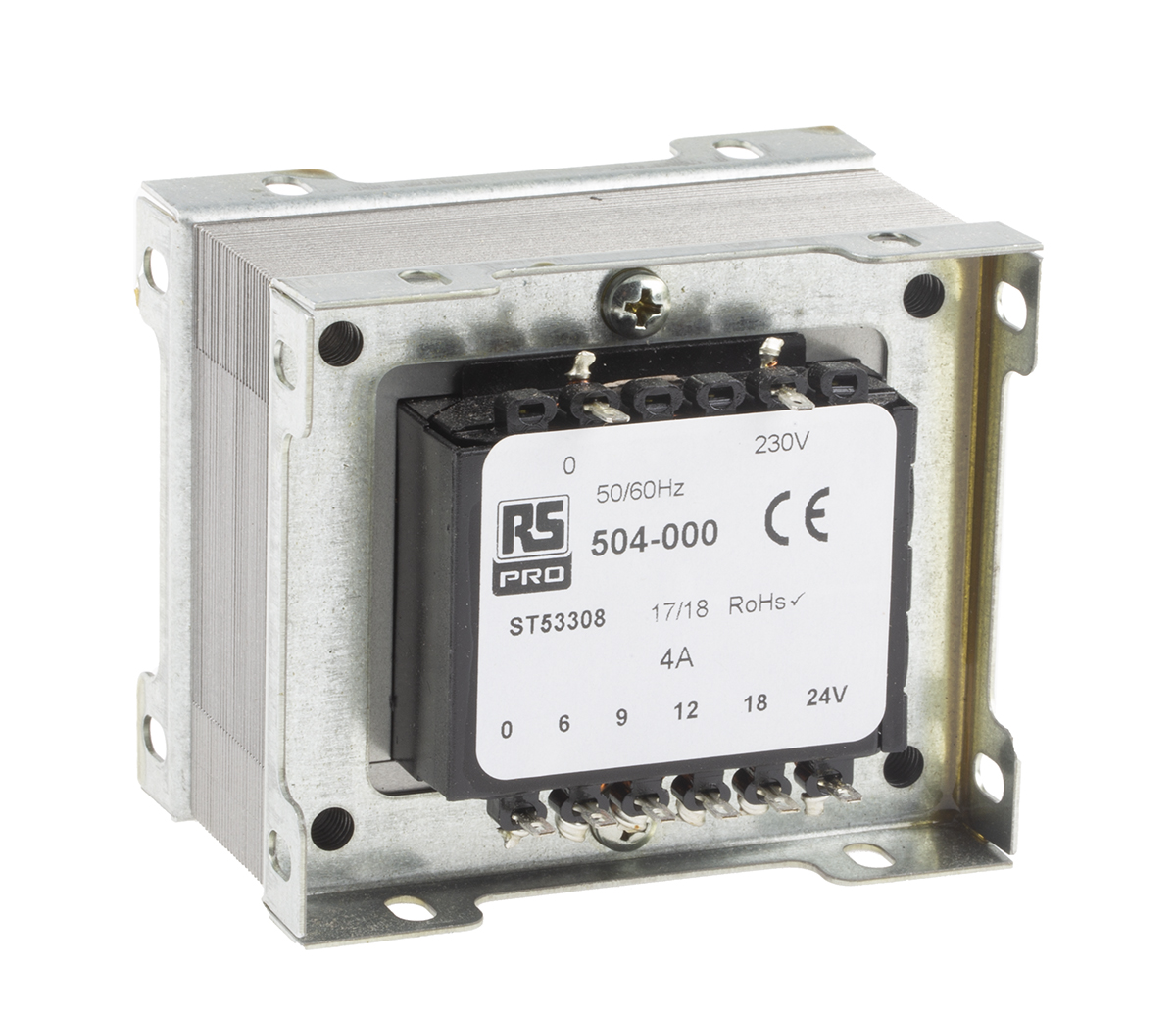 電源トランス RS PRO シャーシ取り付け電源トランス,1次：230 → 400V ac,2次