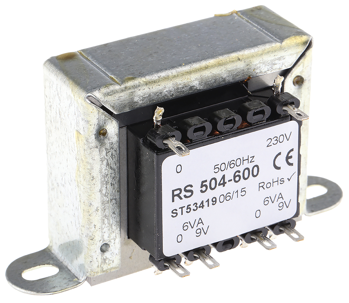 電源トランス RS PRO シャーシ取り付け電源トランス,1次：230V ac,2次：9V ac