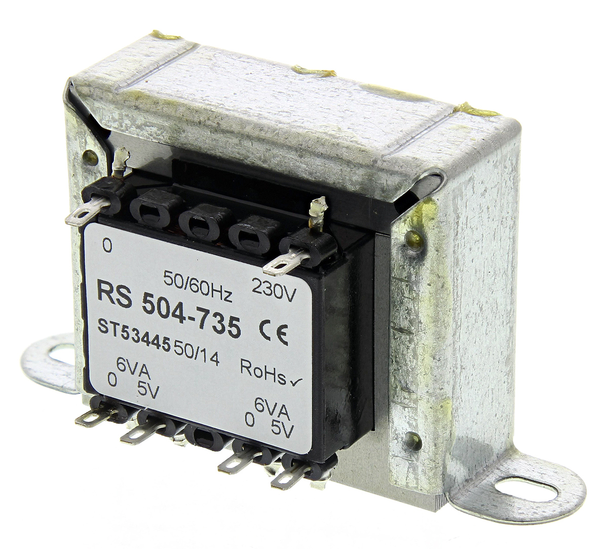 トランス 250VA 5個セット RS PRO シャーシ取り付け電源トランス,1次：230V ac,2次：5V ac