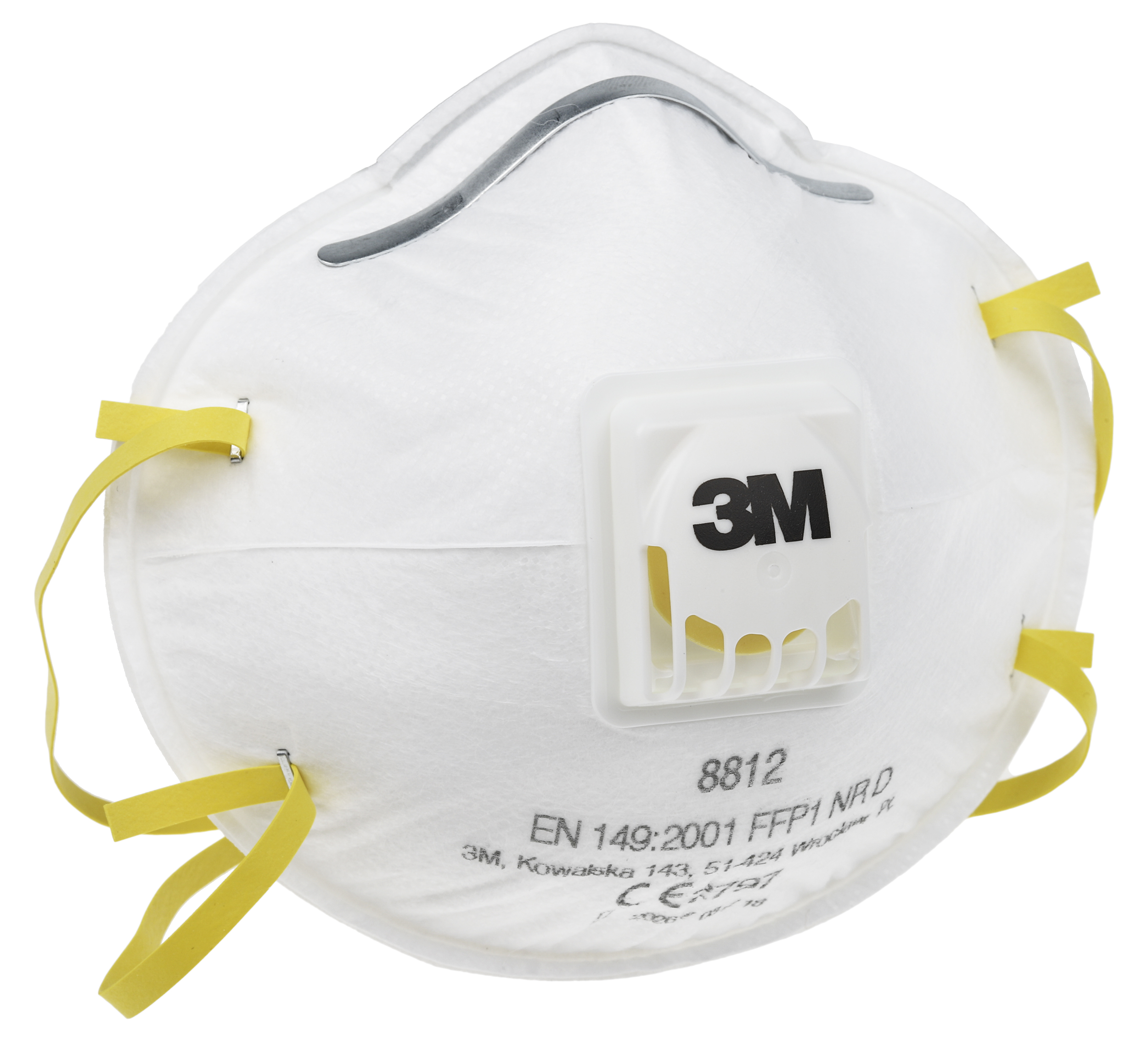 3M 8000 Series Disposable Face Mask for General Purpose Protection FFP1 Valved Moulded 10 per Package