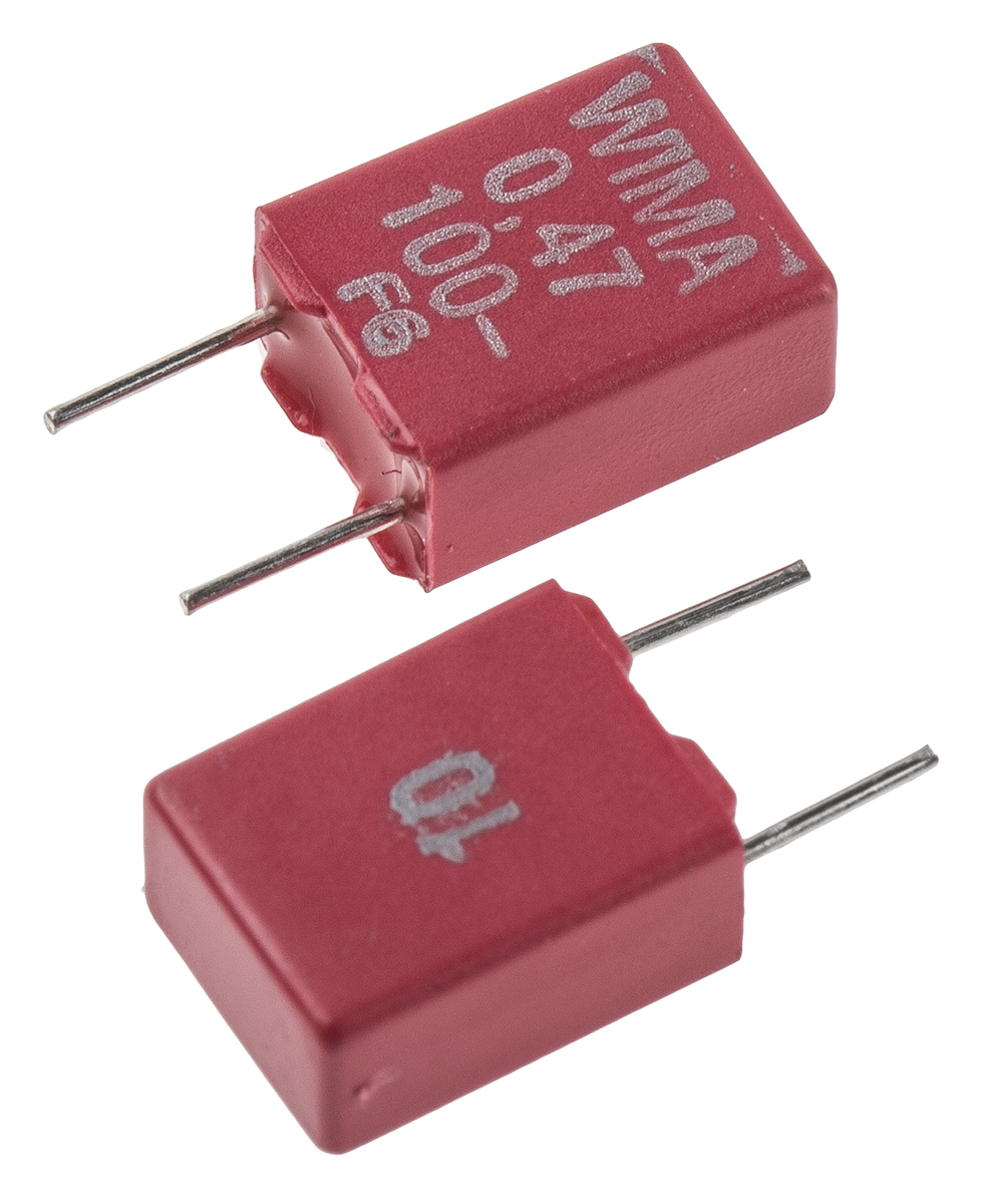 MKS2D034701E00KSSD | WIMA フィルムコンデンサ, 63 V ac, 100 V MKS2D034701E00KSSD | WIMA フィルムコンデンサ, 63 V ac, 100 V