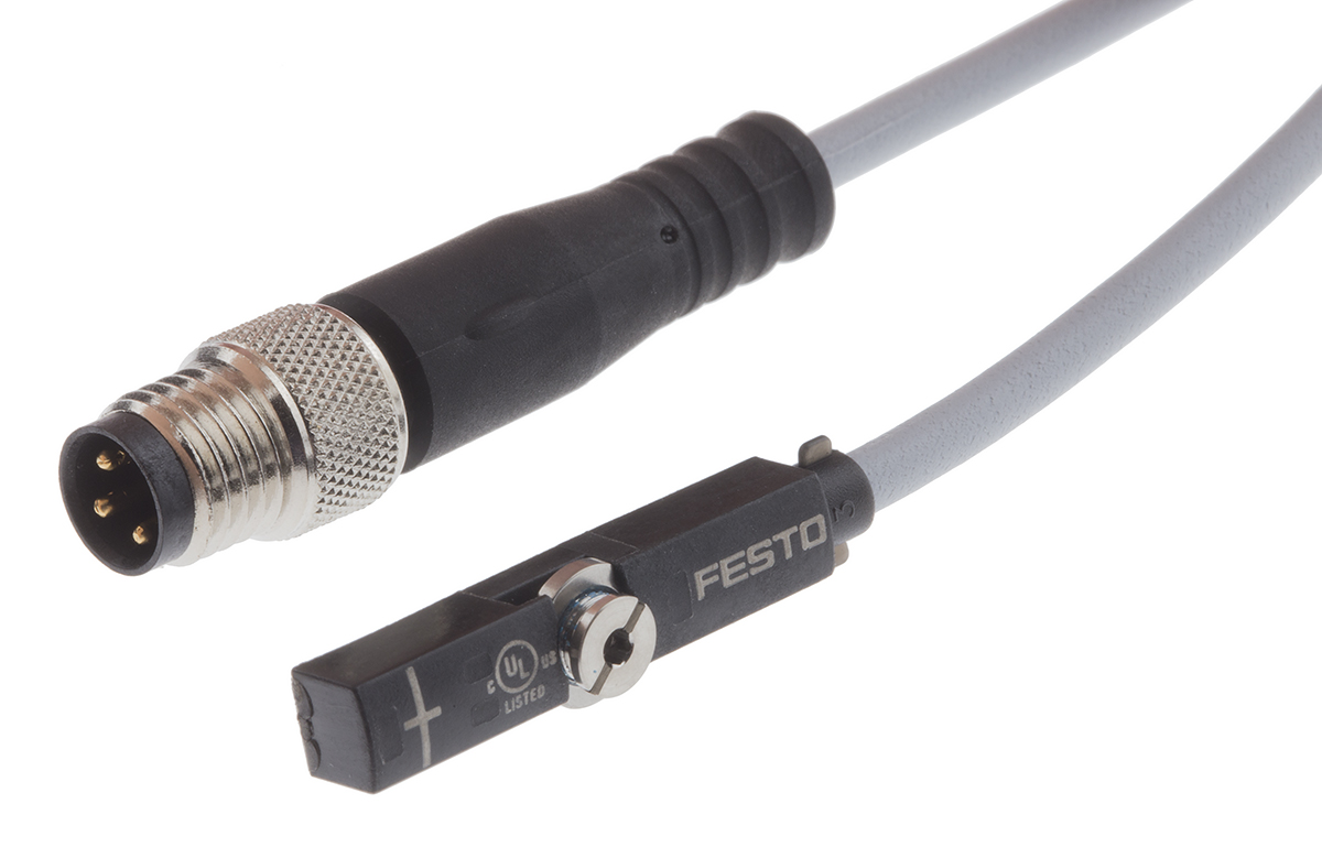 Festo 近接センサ, 磁気抵抗, SMT-8シリーズ, 24V dc, SMT-8M-A Festo 近接センサ, 磁気抵抗, SMT-8シリーズ, 24V dc, SMT-8M-A