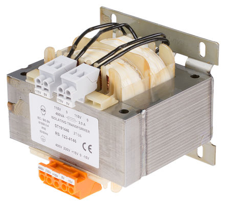 電源トランス RS PRO シャーシ取り付け電源トランス,1次：230V ac,2次：6V ac