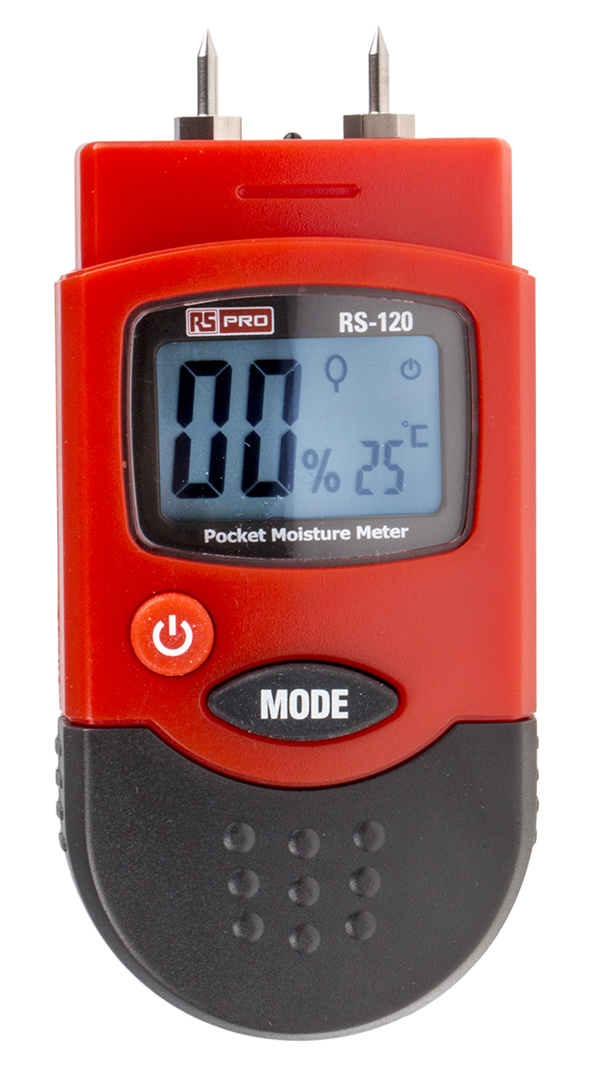 RS PRO RS 120 Moisture Meter 0.2 2 6 44 RH Max 0.2 2 Accuracy Digital Display