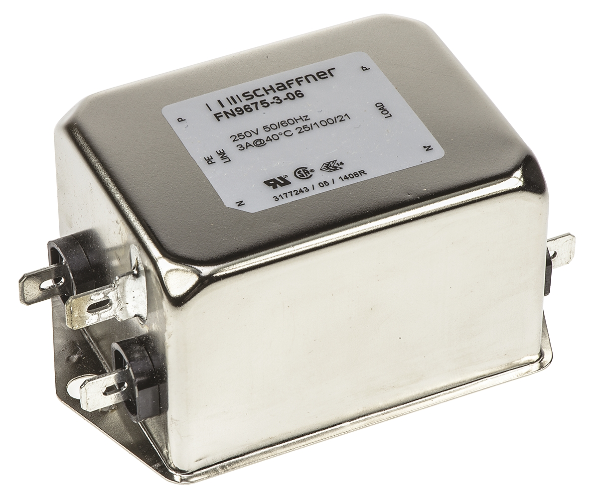 FN9675-3-06 | Schaffner EMIフィルタ,電源ラインフィルタ